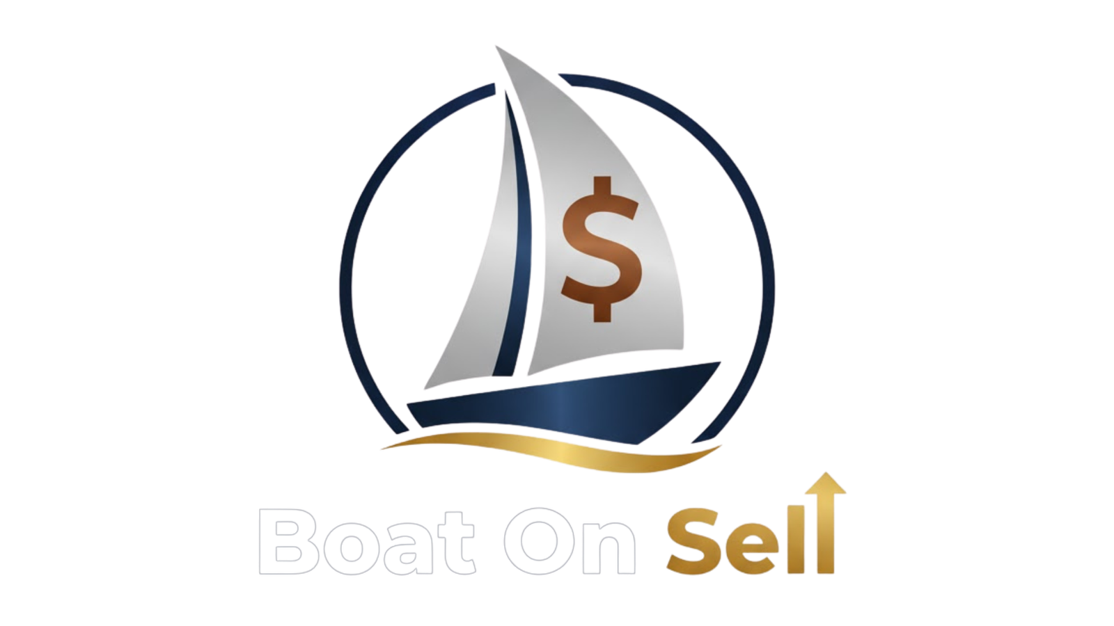 Logo - Boat on sell White BG